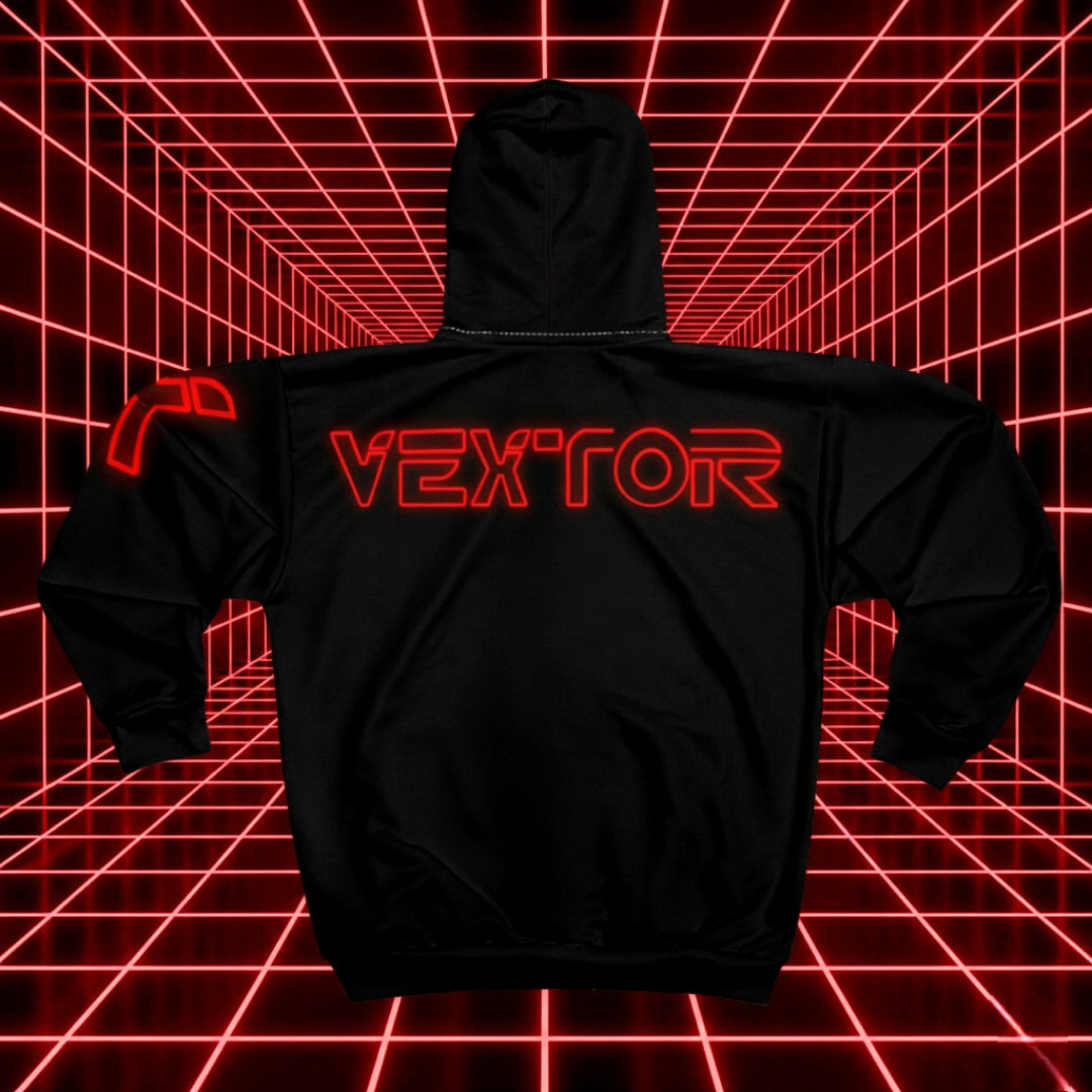 Tron-Inspired Vextor Zip Hoodie