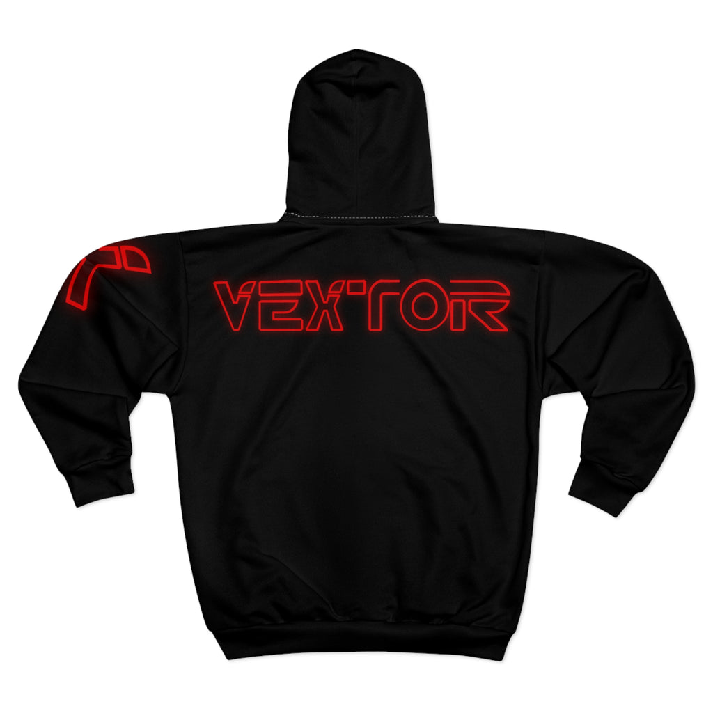 Tron-Inspired Vextor Zip Hoodie
